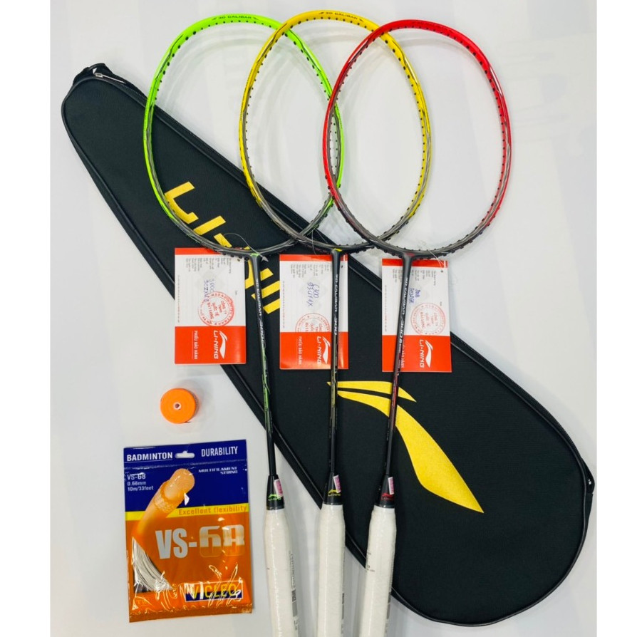 ( Tặng giày ) Vợt Cầu Lông Lining 3D Calibar 300, 300B, 300C Tặng( Công Căng Vợt + Bao Đựng Vợt + Qu