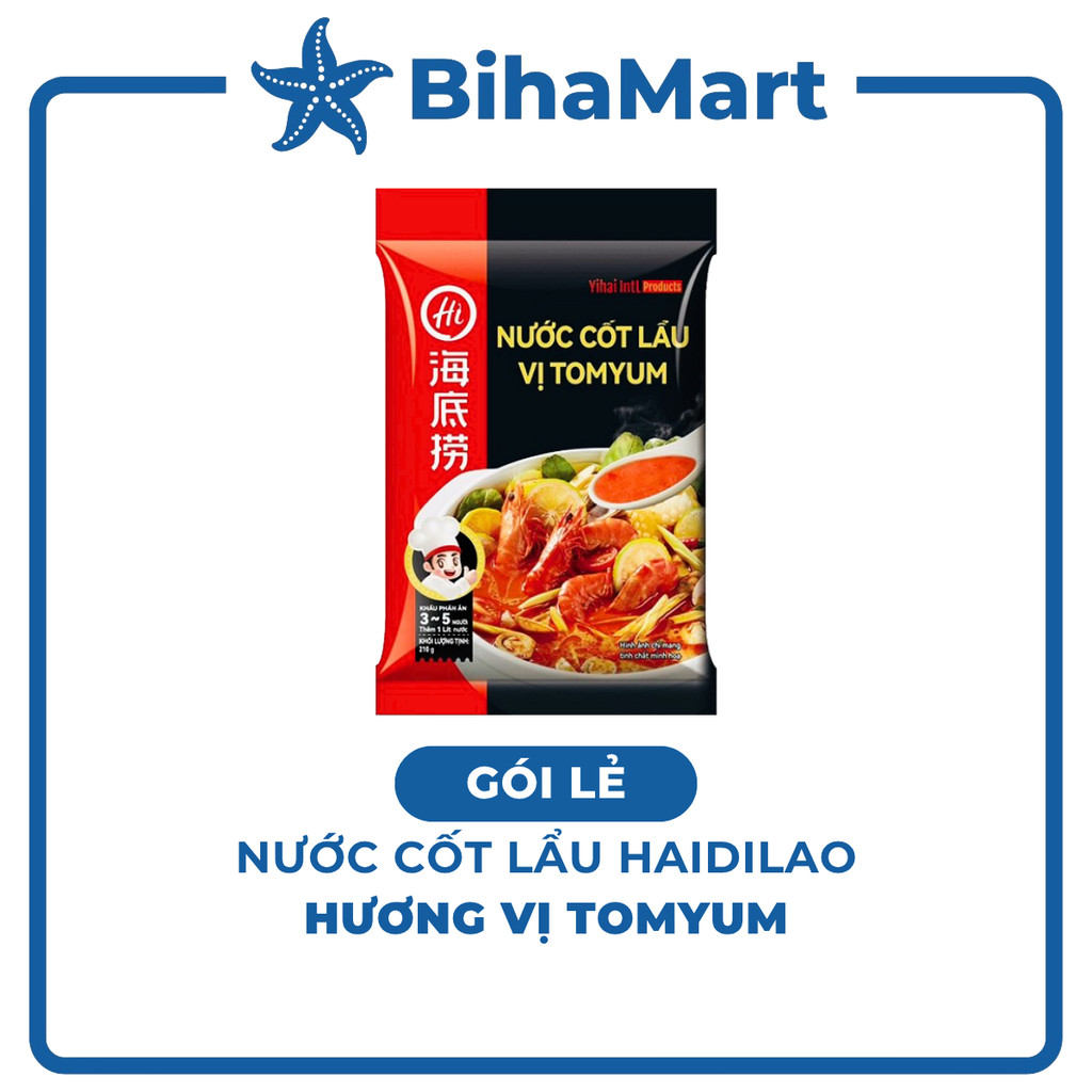 GÓI LẺ - HAIDILAO - Nước cốt lẩu vị Tomyum Haidilao, nước cốt lẩu Thái Tomyum Haidilao, cốt lẩu Tomy