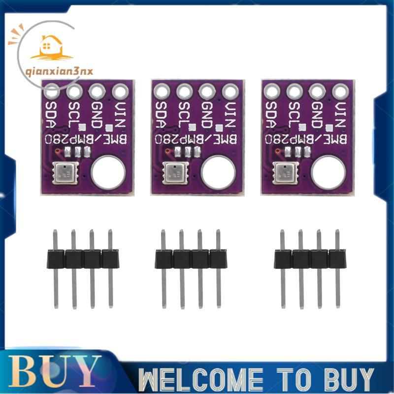 3 Chiếc BME280 5V Cảm Biến Kỹ Thuật Số Nhiệt Độ Độ Độ Ẩm Khí Quyển Cảm Biến Áp Suất Mô Đun SPI BME28