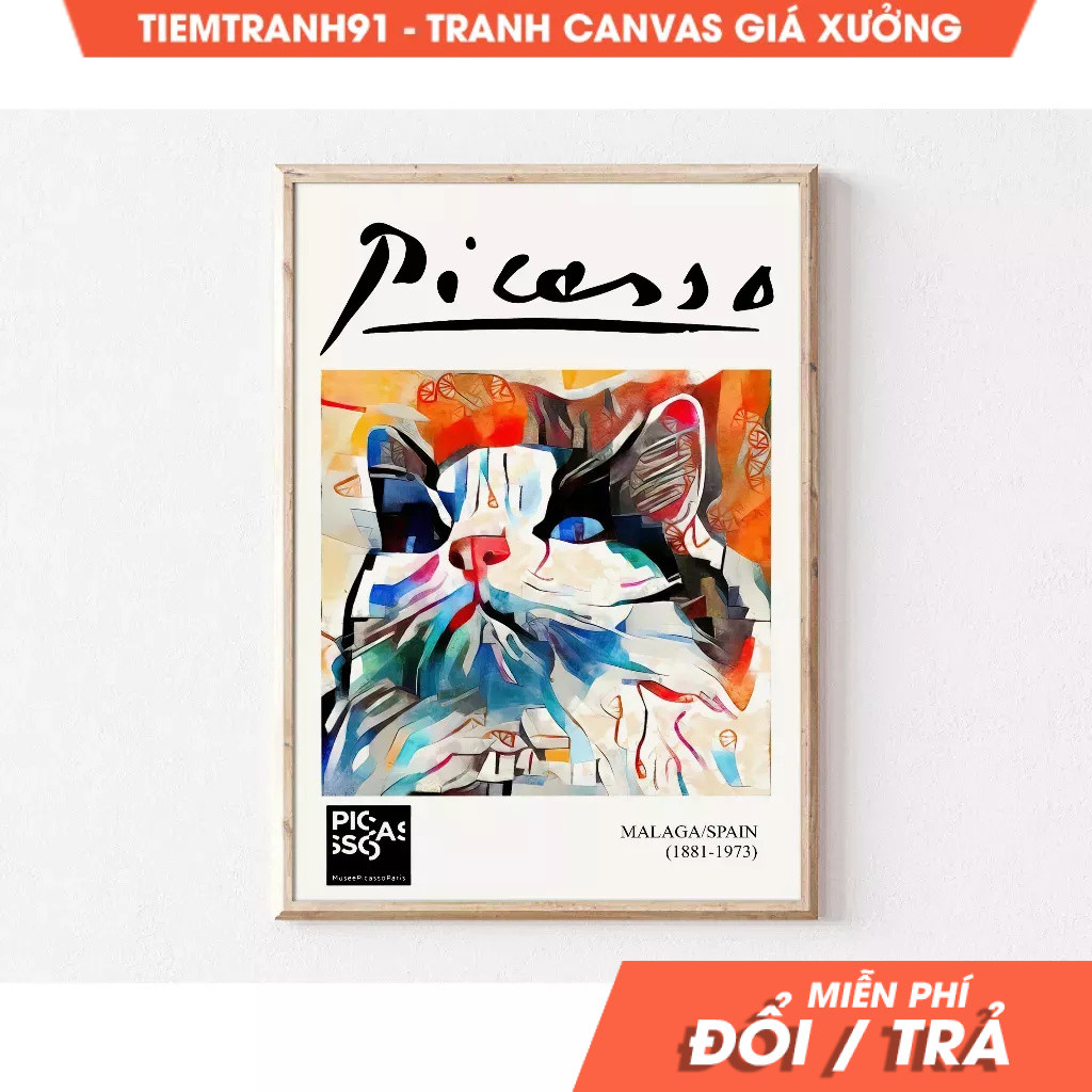 Tranh treo tường, Picasso, Large Art, Eclectic Wall Art, Maximalist Decor, Funky Home Decor, Apartme