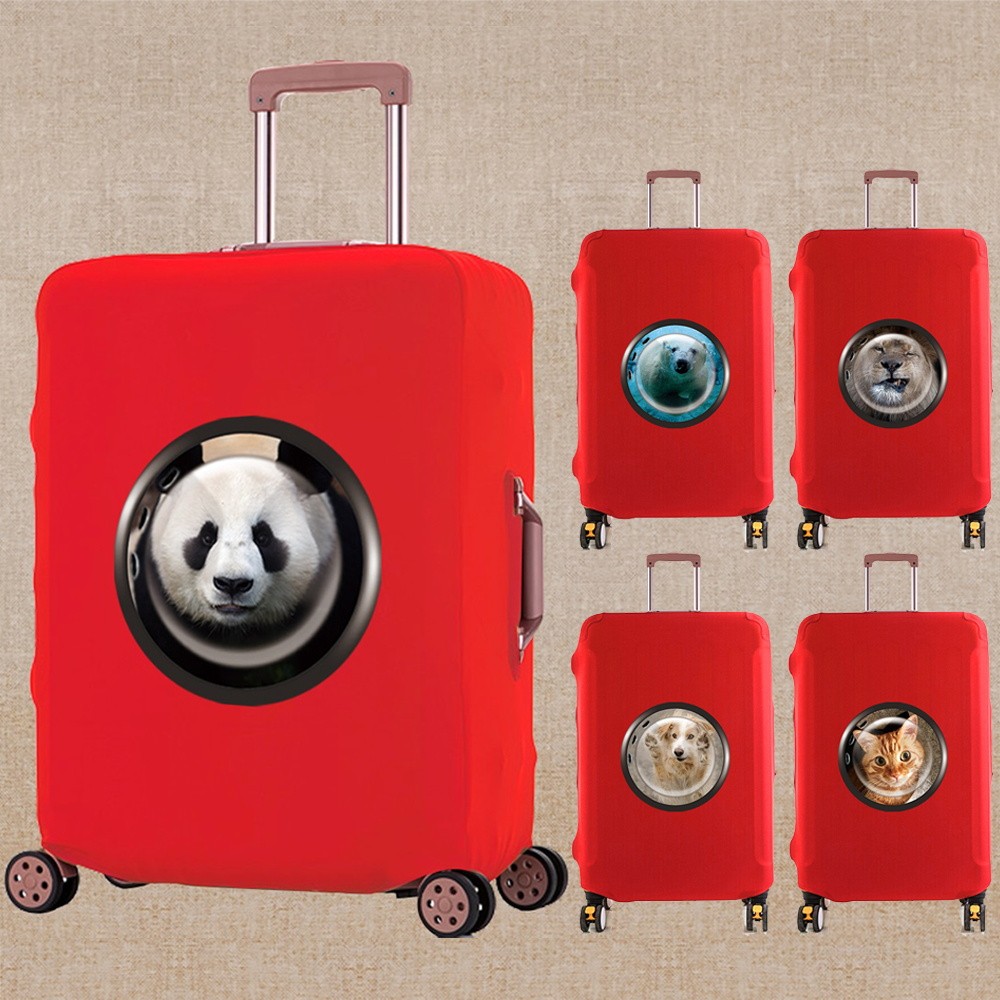 Luggage Protector Suitcase Travel Luggage Cover Elastic Protective Cover Dust Proof Window Series
