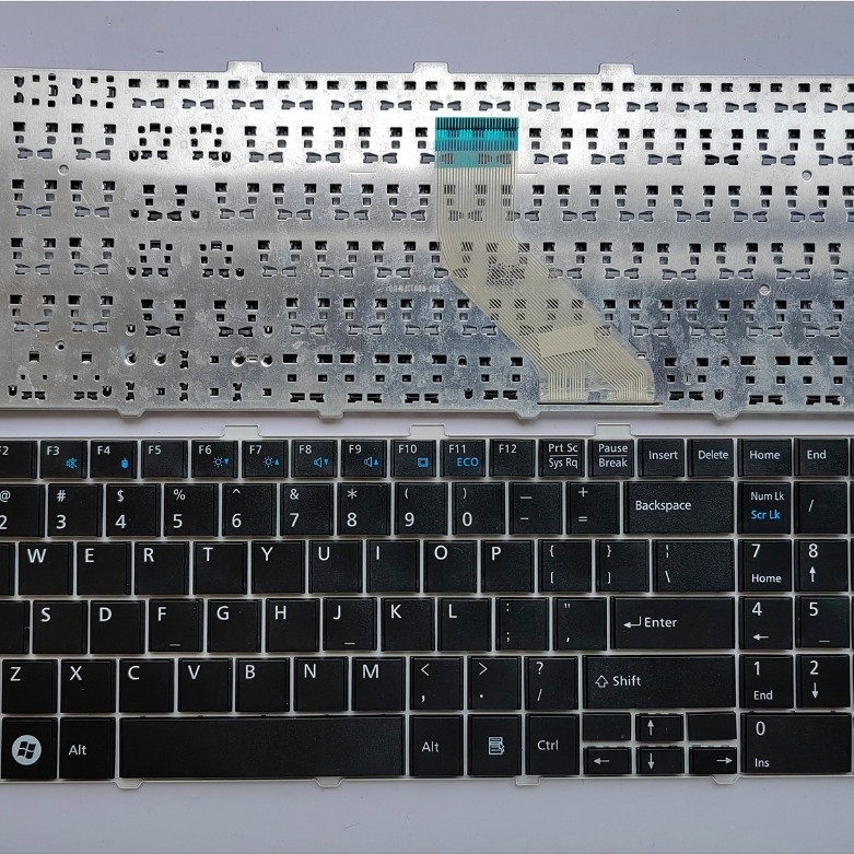 Bàn phím máy tính xách tay Bố trí US cho FUJITSU Lifebook AH531 NH751 A530 AH530 không điểm không có