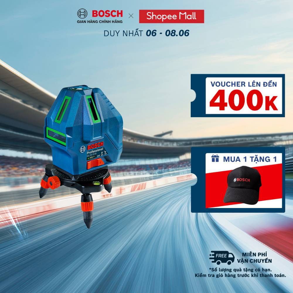 Máy cân mực laser Bosch GLL 50-15 XG – Laser tia xanh, bền bỉ, chuyên nghiệp