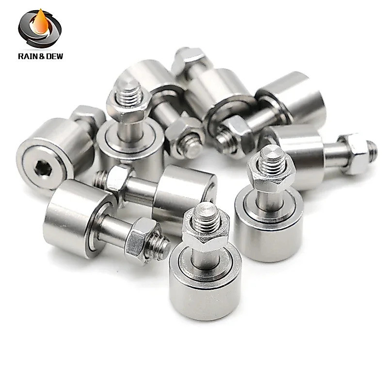 1 Cái CF6 KR16 Cam Follower mang M6X16X28.2 mm SUS304 Vòng bi lăn kim bằng thép không gỉ có bu lông