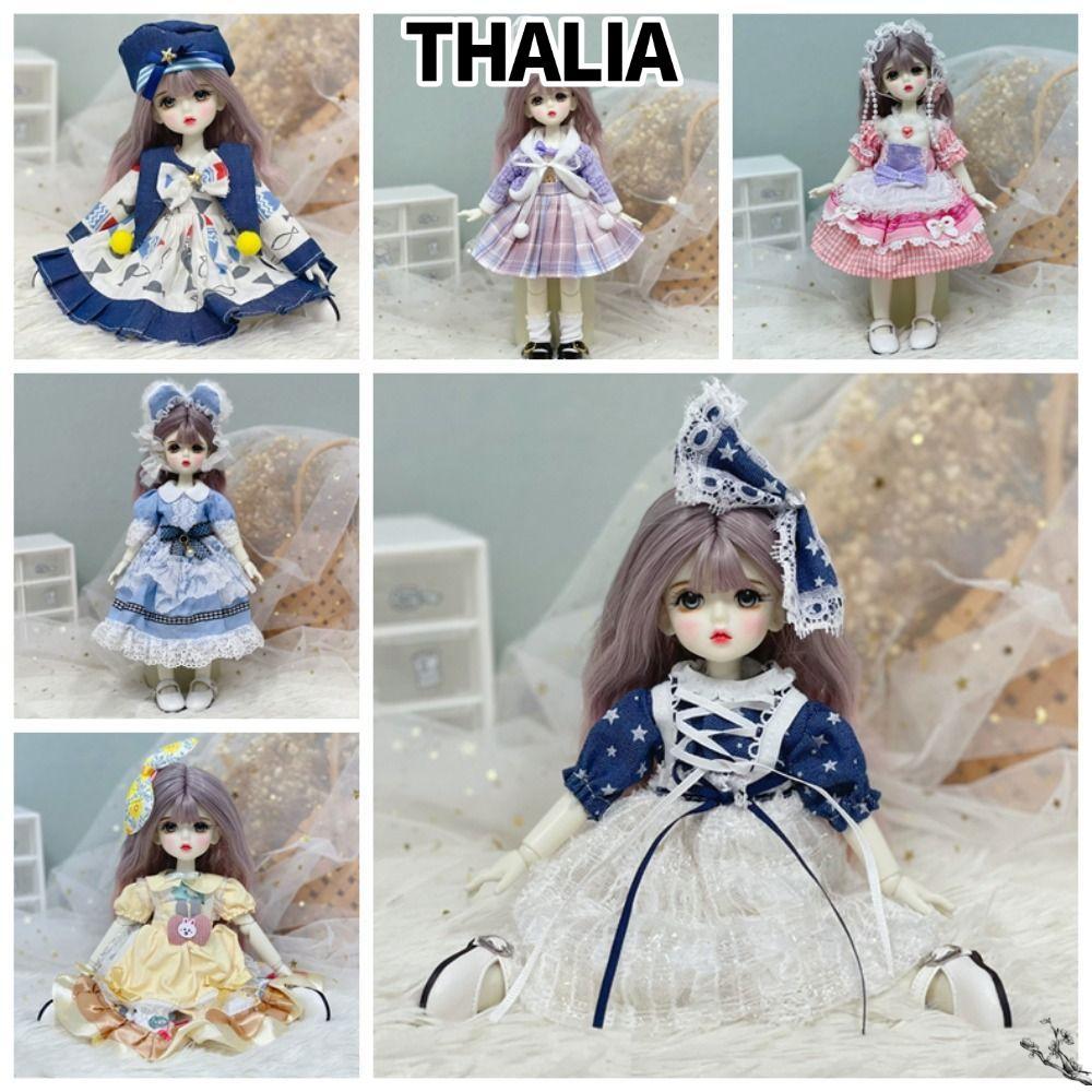 THHALIA‌ 1 / 6 Quần áo búp bê BJD, Trang phục hầu gái xinh xắn Lorita, Thời trang có mũ Lorita dễ th