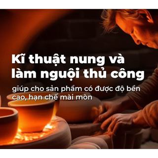 Staub - Bộ bình gốm đựng dầu màu đỏ cherry