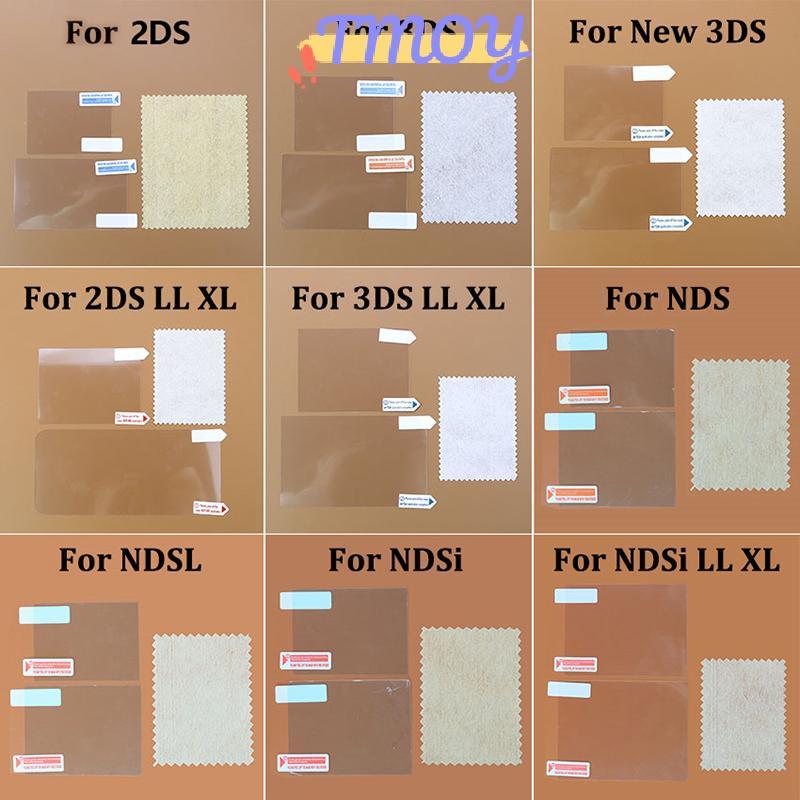 TMOY Top Đáy HD Trong Suốt Màn Hình LCD Bảo Vệ Cho Mới 3DS 3DSXL NDS Lite NDSL DSi NDSI XL LL Vỏ Bảo