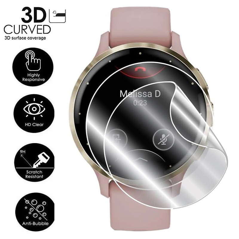 1-3 Chiếc Hydrogel Phim Mềm Độ Nét Cao Bảo Vệ Màn Hình Cho Garmin Vivomove Trend Sport Venu 6 5 4 4S