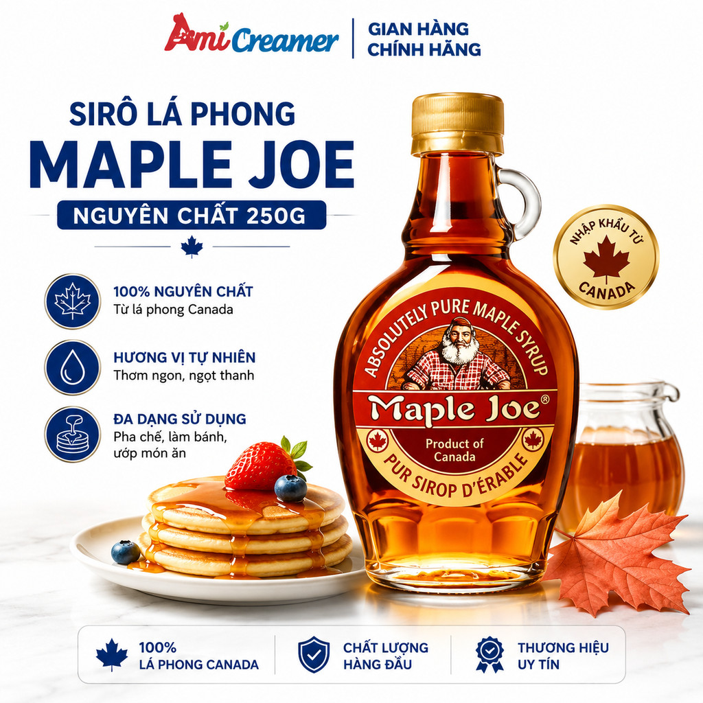 Sirô Maple Joe nguyên chất - Siro lá phong nguyên chất 250g