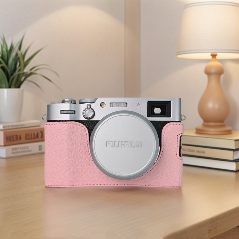 Hộp bảo vệ camera Fuji X100VI x100vi Túi đựng máy ảnh Nửa vỏ cơ sở Vỏ da Vỏ bảo vệ chéo Phụ kiện nữ