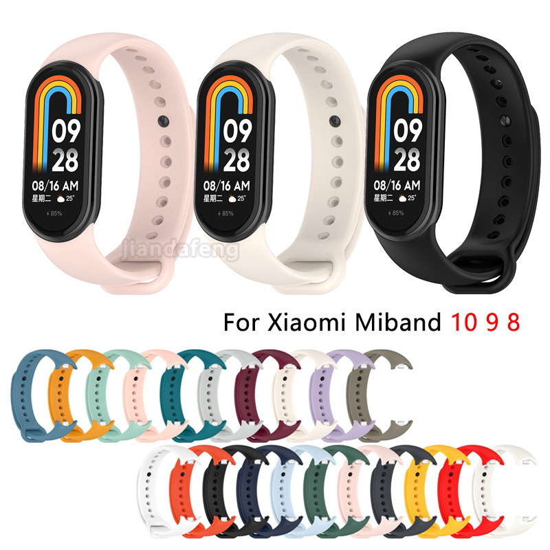 Dây đeo silicon mềm thay thế thể thao cho Xiaomi Miband 10 9 8