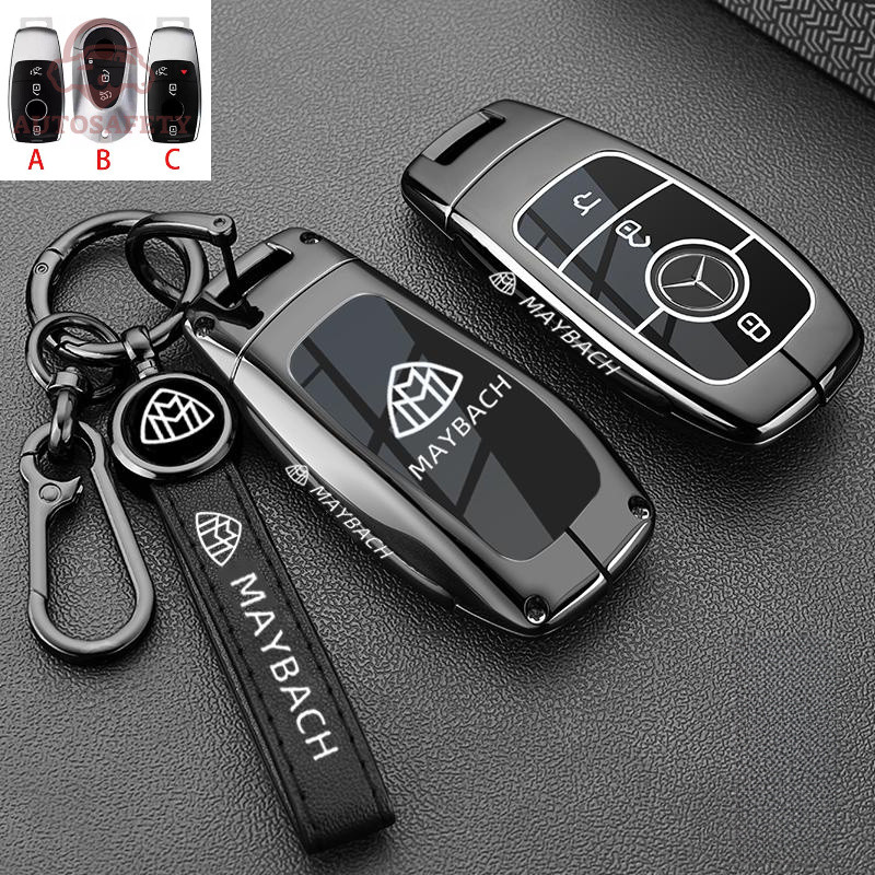 Vỏ bảo vệ chìa khóa hợp kim kẽm Giá đỡ chìa khóa cho Mercedes Benz Maybach S580 A-B-C-M-CLA-CLS-E-G-