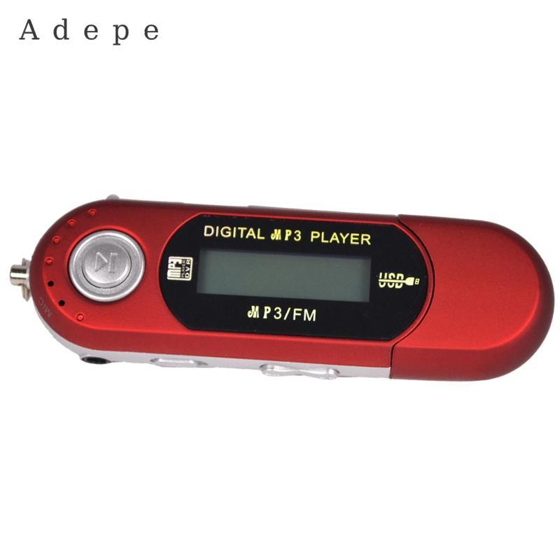 SiaBiced 8GB USB 2.0 Flash Drive LCD Máy nghe nhạc MP3 có đài FM 8G Đỏ