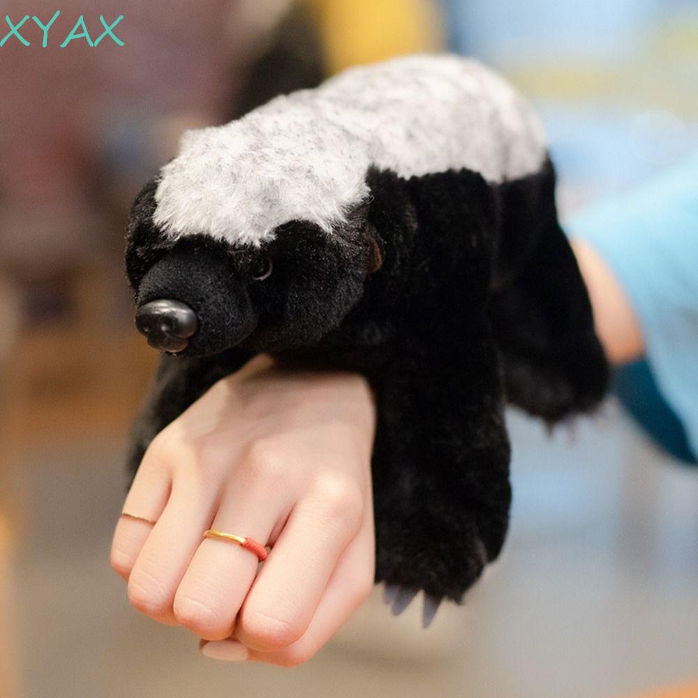 XYAX Badger Mongoose Sang Trọng, Búp Bê Nhồi Bông Như Thật Badger Đồ Chơi Mật Ong, Gối Sang Trọng Tr