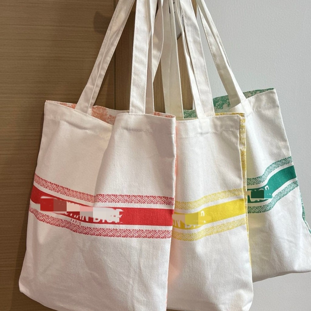 2024New canvas bag, double-sided canvas tote bag