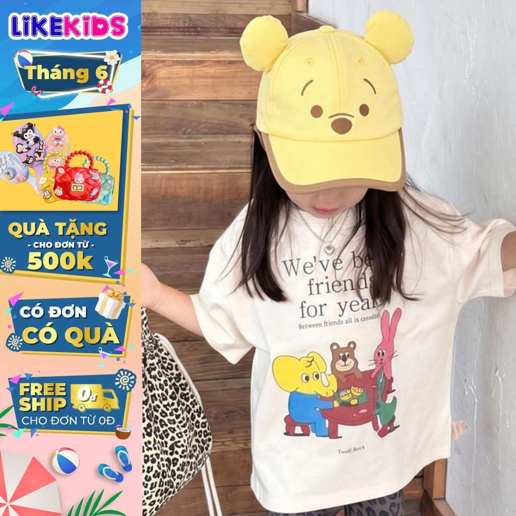 NÓN KẾT cho bé gái hoạ tiết dễ thương - LikeKids