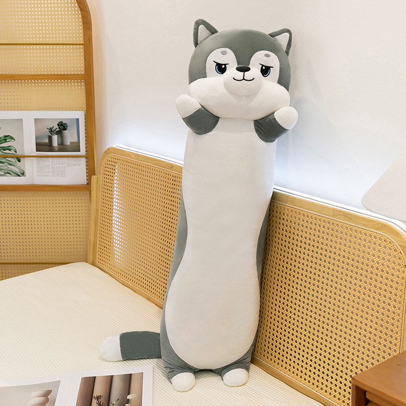 Búp bê Husky dễ thương Đồ chơi sang trọng cho chó Gối ngủ Búp bê Búp bê Quà tặng sinh nhật cho bạn t
