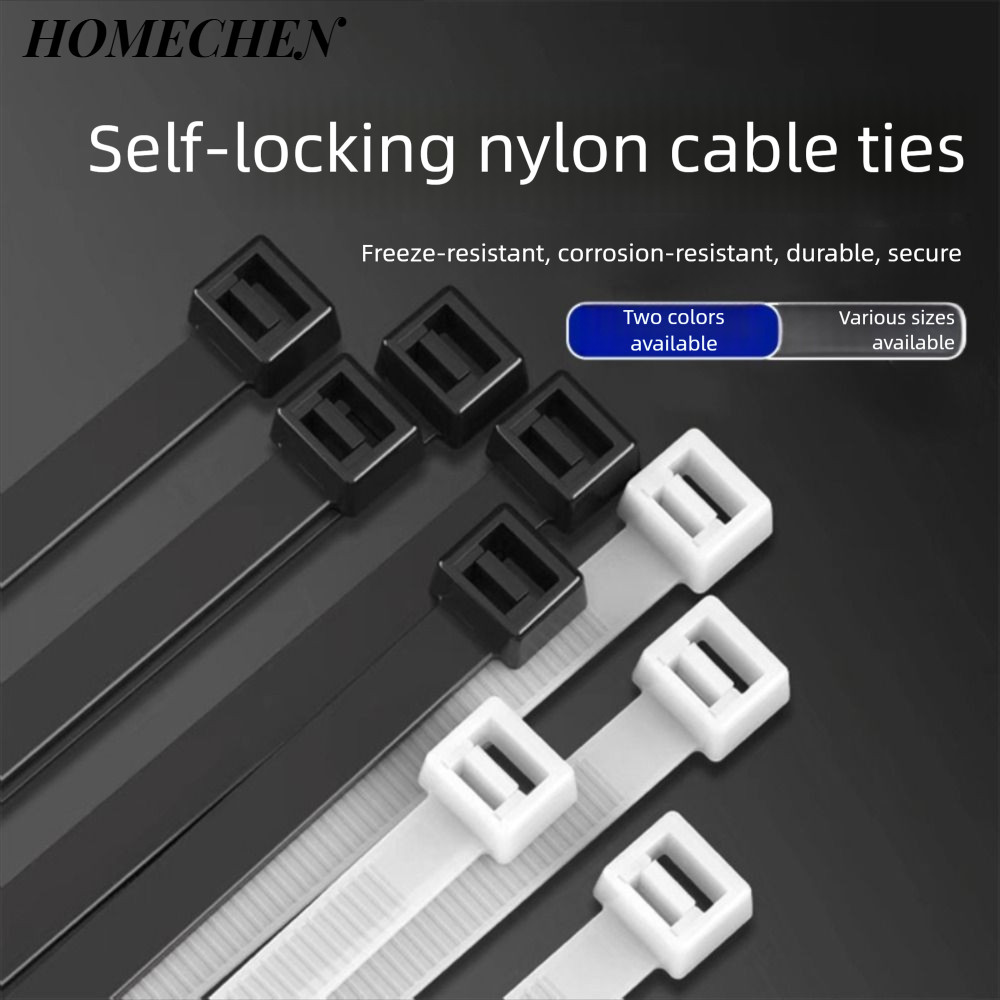 HOMECHEN Nylon Cable Tie Buckle, Nylon Buckle Cable Tie Retainer Heavy Duty Nylon Zip Ties, Quà tặng