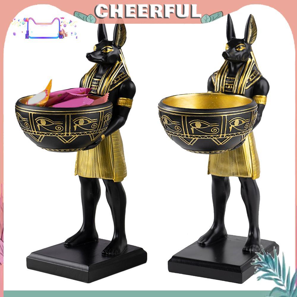 25cm Anubis Hình Nhựa Thần Ai Cập Tượng Có Bát Cổ Ai Cập Nghệ Thuật Điêu Khắc Quà Tặng Cho Thần Thoạ
