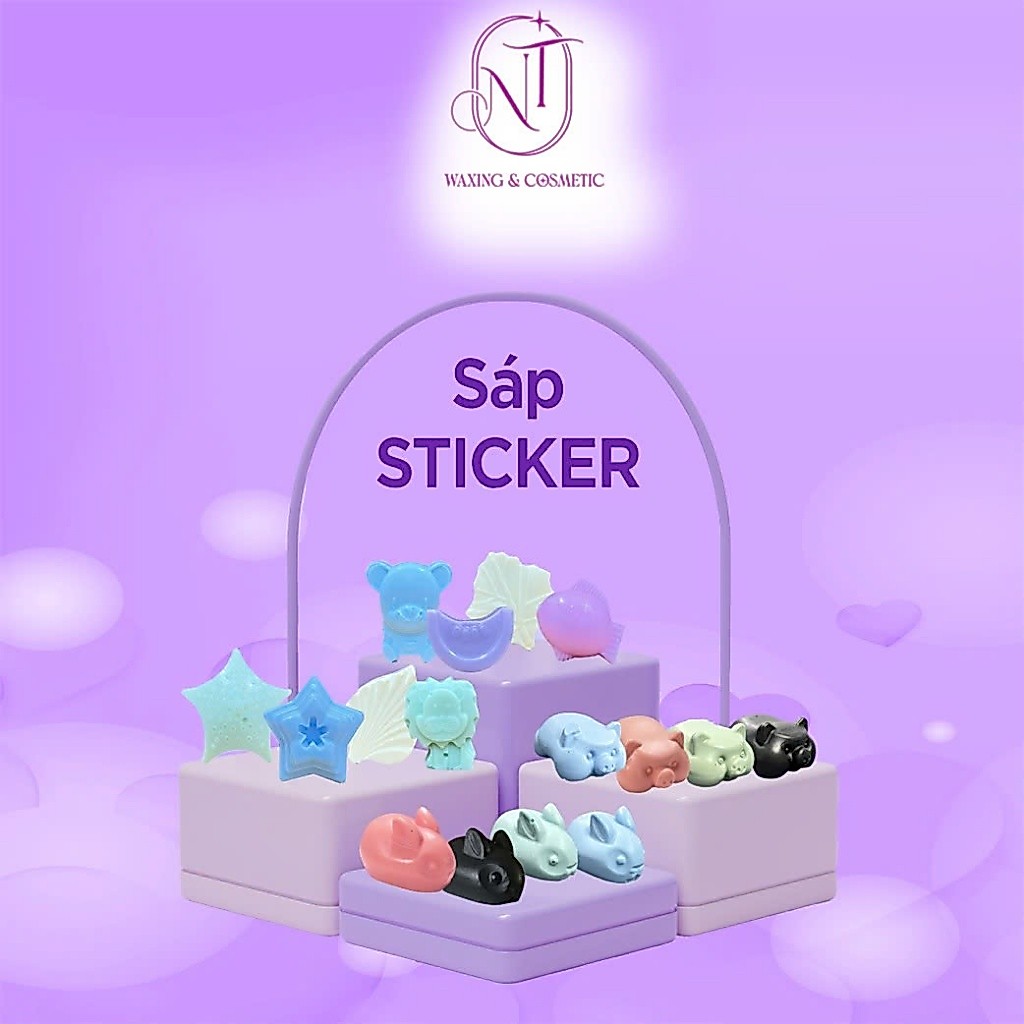 Sáp Wax Lông premier nhập khẩu hình Sticker, sáp hình động vật cute đáng yêu NT WAXING