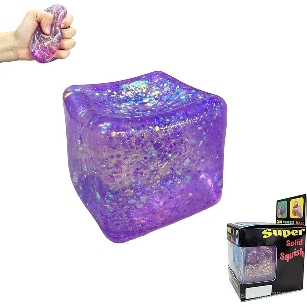 Premium Block Cube Squishy – Ice Squishies dành cho người lớn, Squishy Cube, Stress Cube (Đóng hộp m