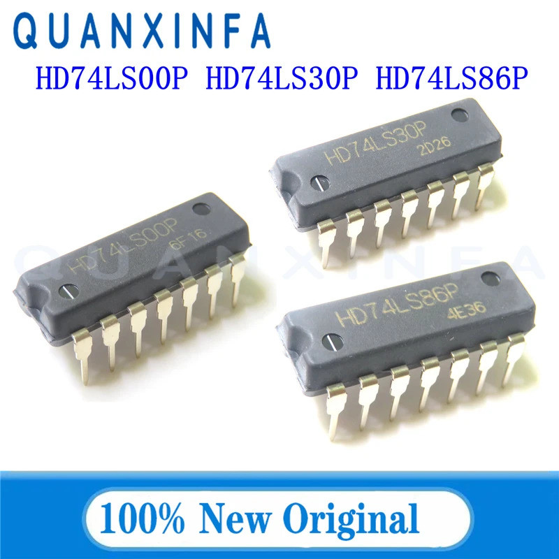 10 CHIẾC HD74LS00P HD74LS30P HD74LS86P DIP14 74LS00 74LS30 74LS86 Mới nguyên bản còn hàng EDEF