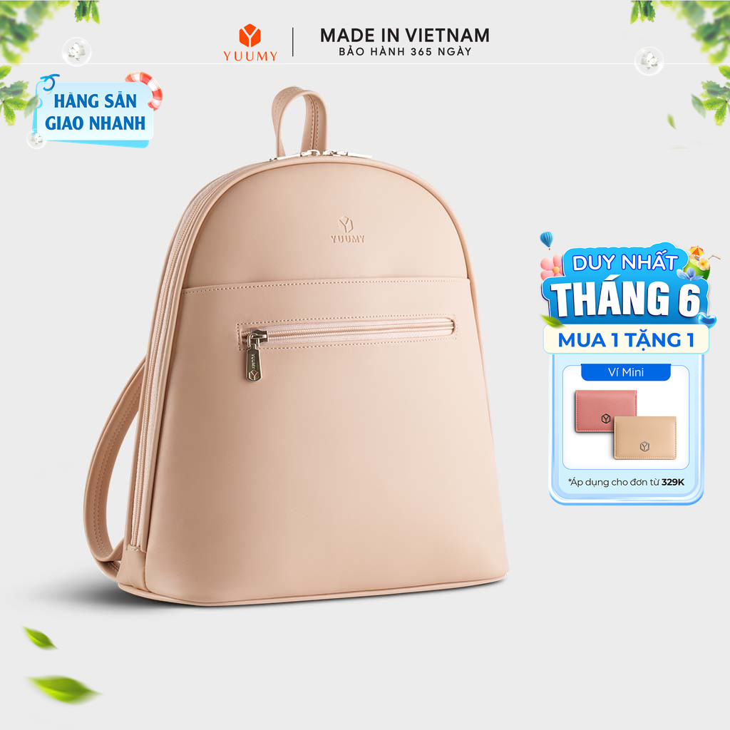Balo Yuumy (Thời trang nữ phối ngăn - Balo da Seasand YBA102) Bagsmart