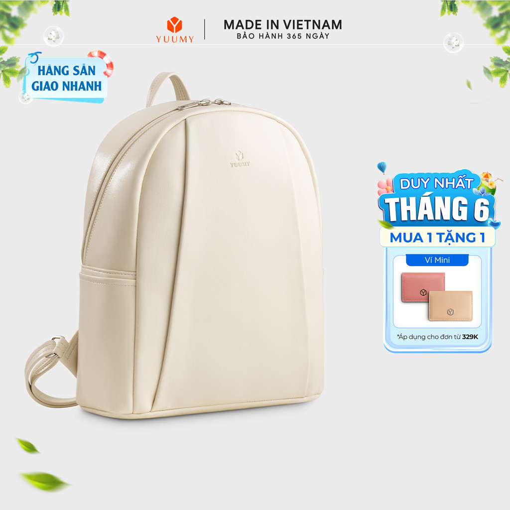 Balo Yuumy (Thời trang nữ basic cỡ lớn - Balo da Seasand YBA111) Bagsmart