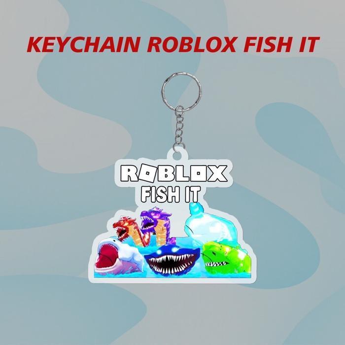 Roblox Gantungan Kunci Fish It - Keychain dengan Desain Unik dan Warna Cerah untuk Penggemar Roblox 