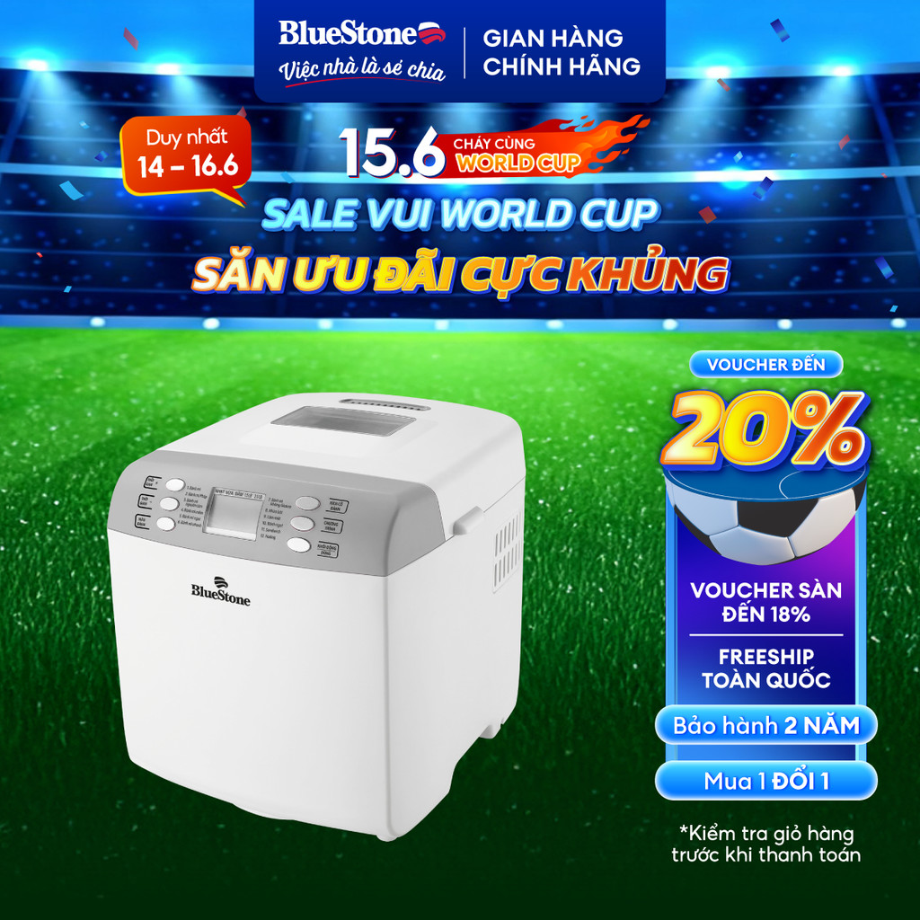 Máy Làm Bánh Mì Bluestone BMB-2421 - 12 chức năng - 550W