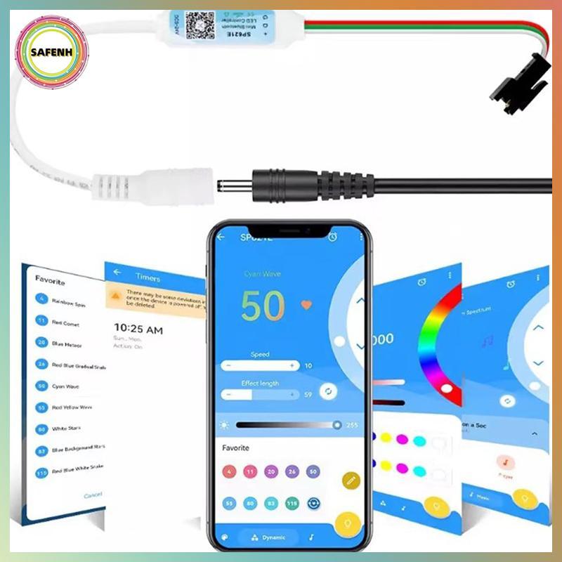 Bộ điều khiển RGB Mini SAFENH SP621E cho dải LED WS2811 / WS2812 / WS2813 24V VN