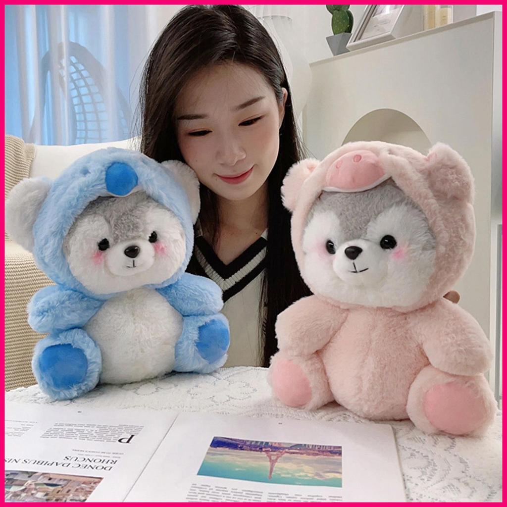 Husky Thú Nhồi Bông Cudly Biến Hình Búp Bê Husky Sang Trọng Đồ Chơi Nhồi Bông Cudly Chó Husky Sang T