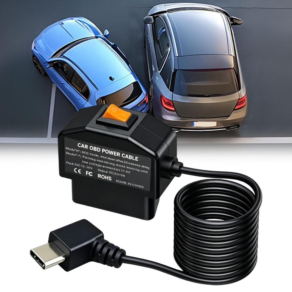OBD Sang USB Acc Chế Độ Type-C Dashcam Dây OBD2 Sang USB Cho Ô Tô Lắp Đặt Ô Tô Lập Trình Đỗ Xe Dashc