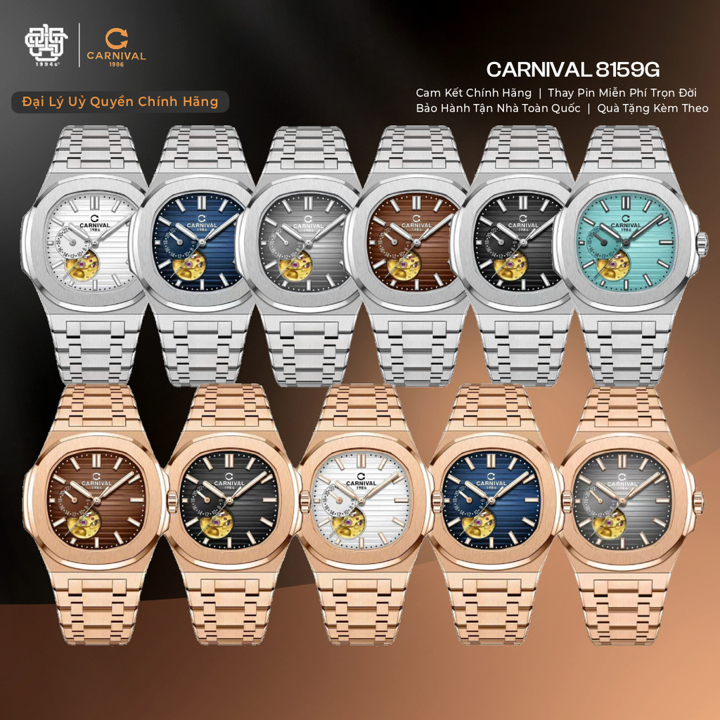 Đồng Hồ Nam Carnival 8159G Series Automatic, Hàng Chính Hãng 1994s WATCH