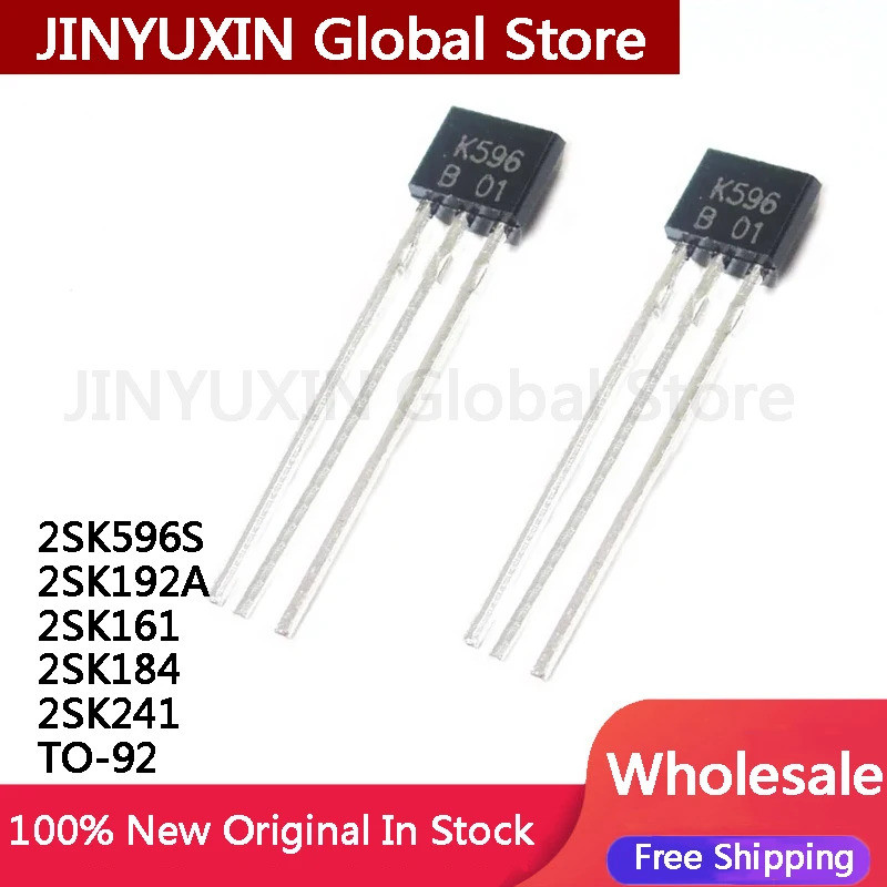 10 Cái 2SK596S 2SK596 K596 2SK192A 2SK161 2SK184 2SK241 TO-92 Còn hàng Bán buôn
