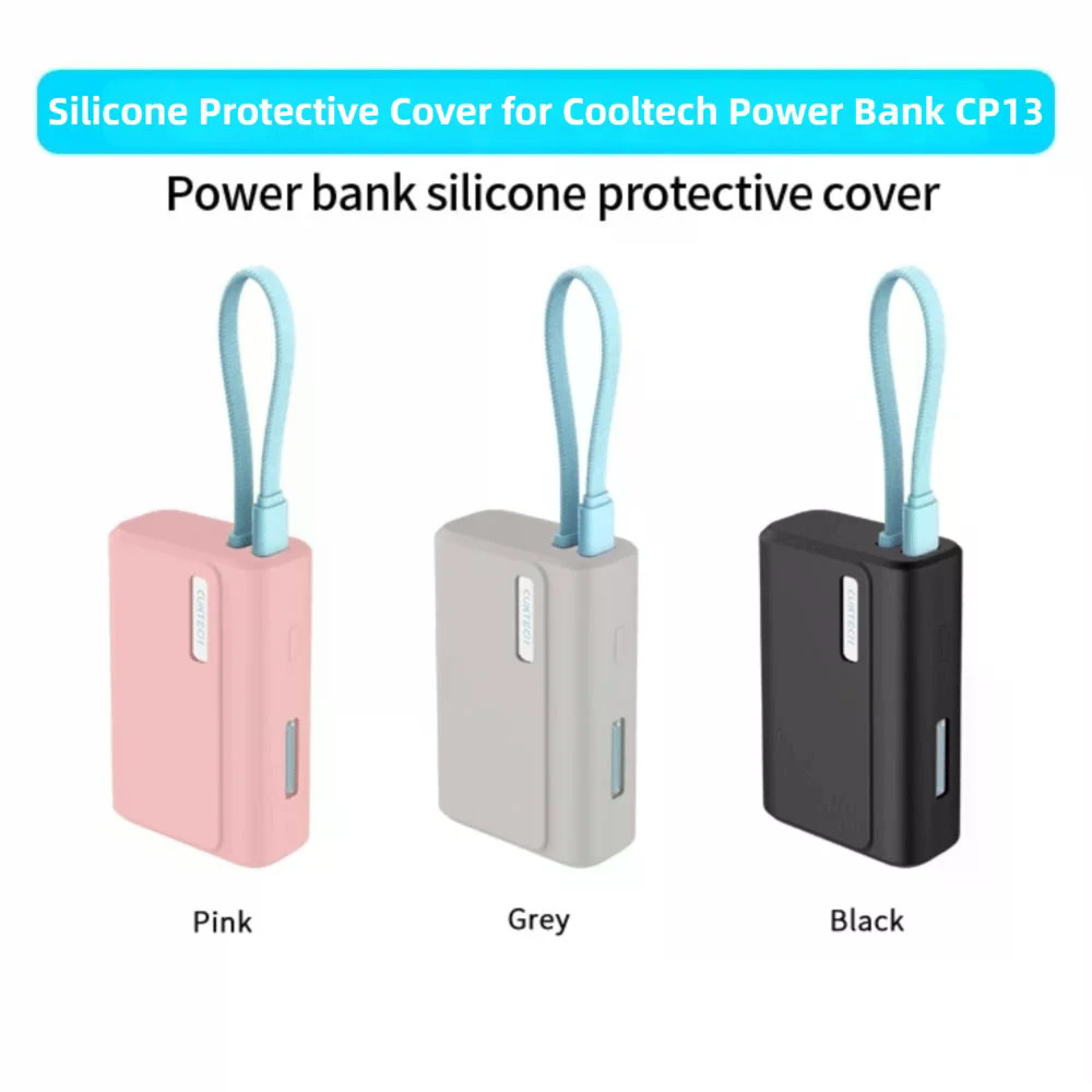 Vỏ Silicon Mềm Màu Trơn Cho CUKTECH CP133L LPB100 10000mAh 33W Vỏ Bảo Vệ Chống Sốc