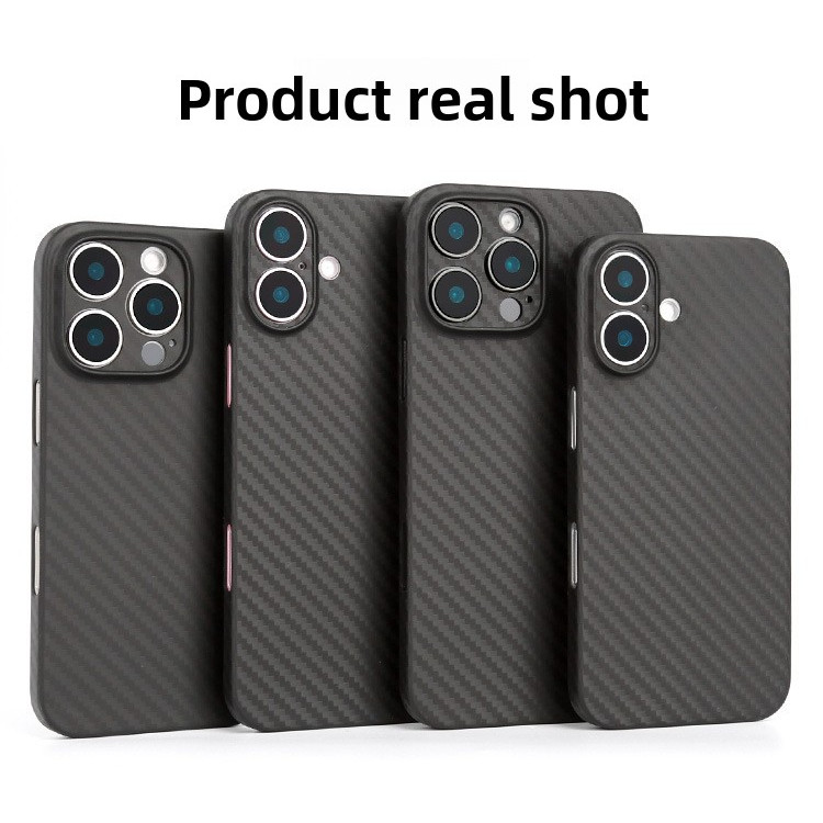 Dành cho iPhone 15 Pro Max Ốp điện thoại họa tiết sợi carbon siêu mỏng Kevlar 15Pro 15Plus Vỏ chống 