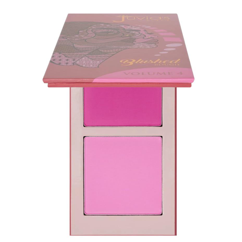 Juvia 's Place Blushed Duo Blush Volume4-Bọn ép khoáng chất hai màu có thể đóng gói Bột ép hai màu -