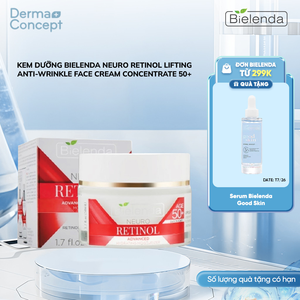 Kem dưỡng Bielenda Neuro Retinol nâng cơ, chống lão hoá 50ml