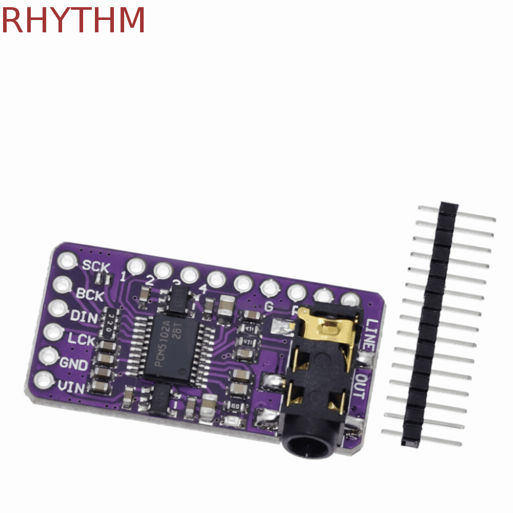 Máy nghe nhạc RHYTHM PCM5102A I2S, Âm thanh kỹ thuật số PCM5102A DAC I2S Mô-đun máy nghe nhạc, Bộ gi