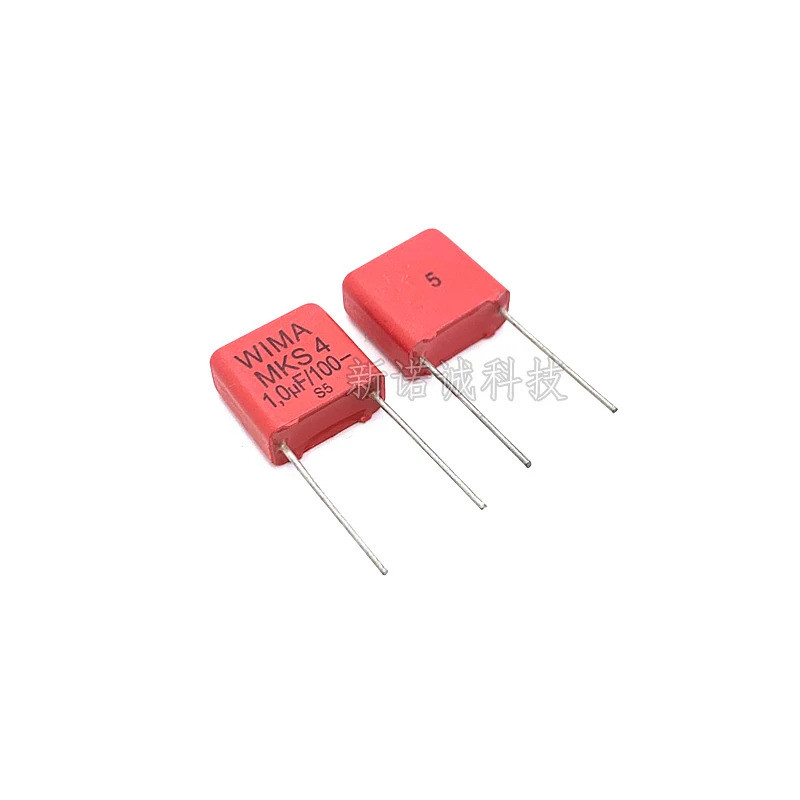 2 Chiếc Chính Hãng WIMA 1UF 100V ĐỎ MKS4 10MM Tụ Điện Âm Thanh Hi-Fi Tụ Điện 100V 105 1UF 5% chip ic