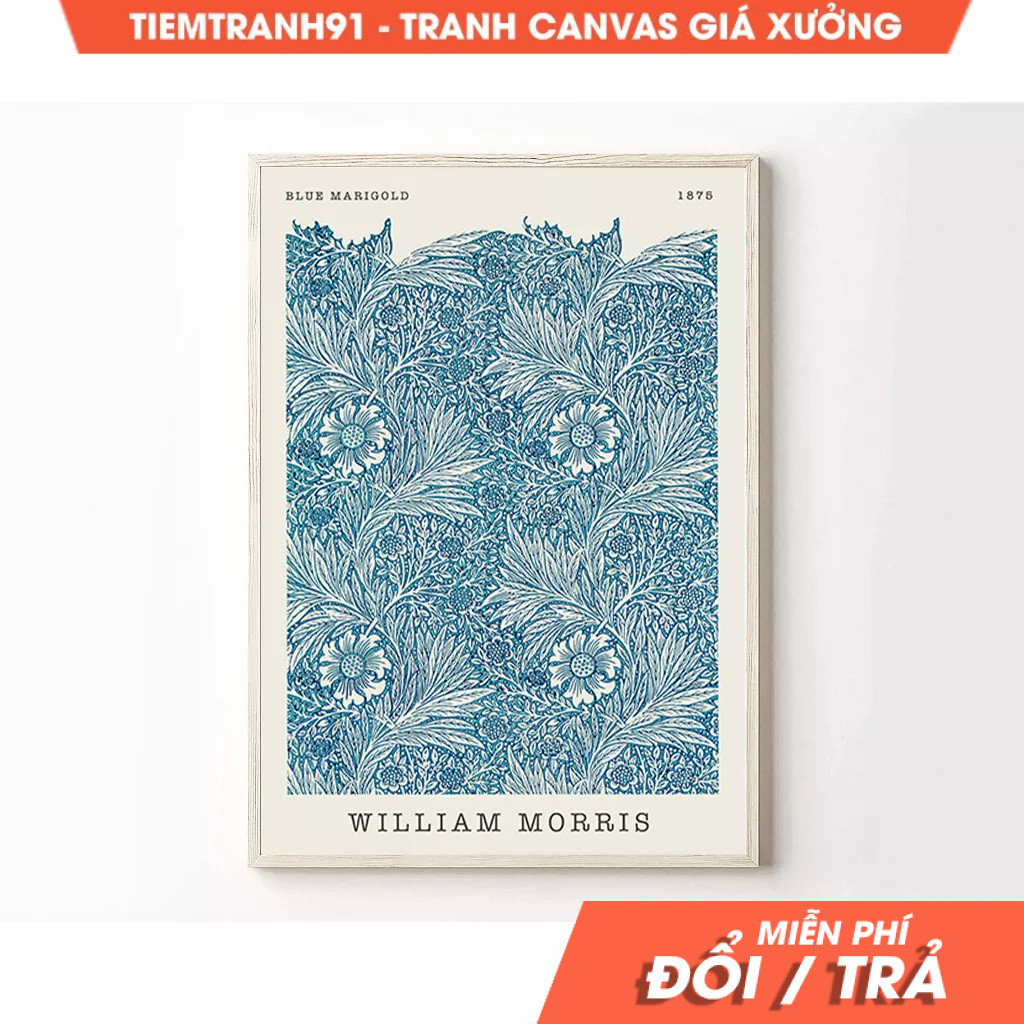 Tranh treo tường, William Morris, Aesthetic Wall Decor, Art Nouveau Poster, Exhibition, Apartment Ar