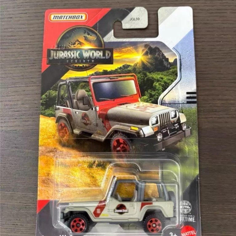 Hộp diêm Jeep Wrangler Jeep Wrangler JURASSIC WORLD Park JURASSIC WORLD JGL59 Phim Xe Ô Tô Chưa Mở