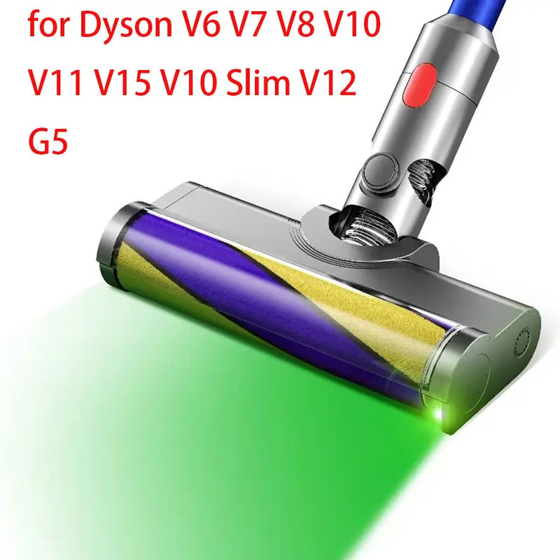 HB Máy Hút Bụi Bàn Chải Sàn Laser Cho Dyson V11 V15 V10 V8 V7 V6 V10 Slim V12 G5 Laser Đầu Hút Mềm B
