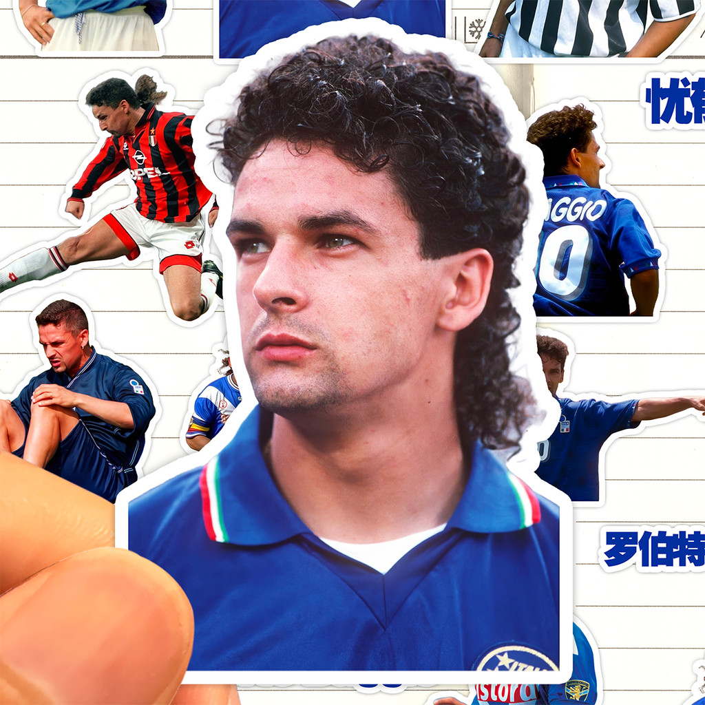 Roberto Baggio Dán HD Chống Nước Ex-Men Pro Cầu Thủ Bóng Đá Roberto Baggio Dán