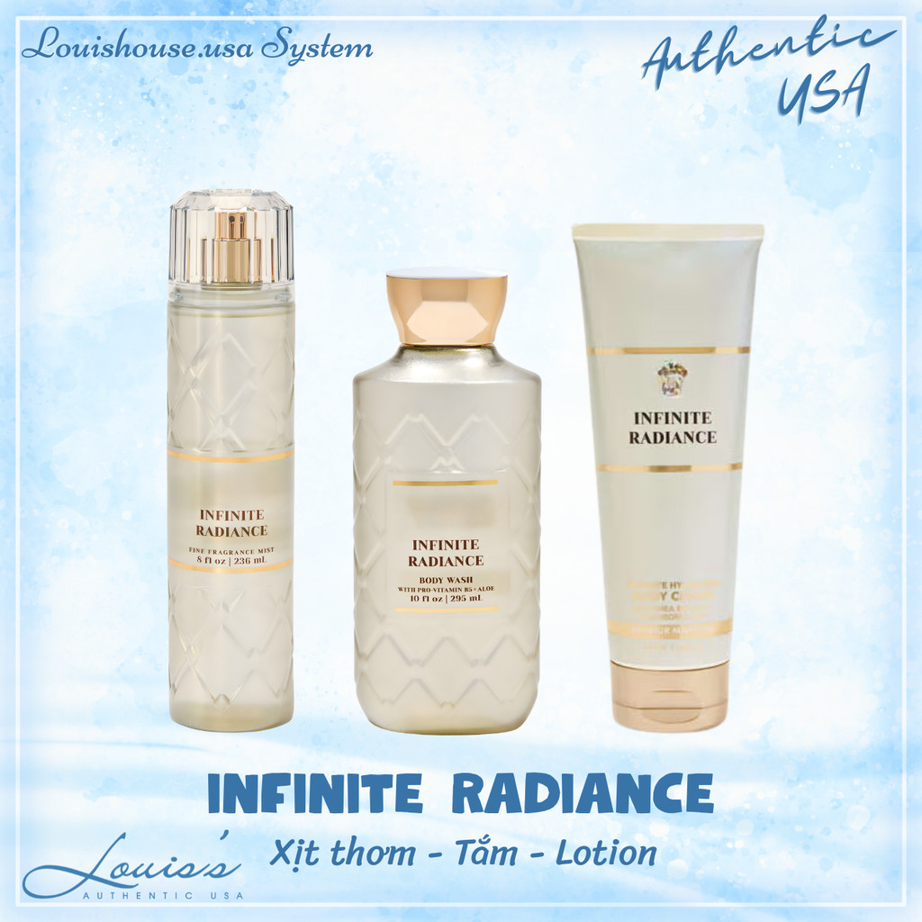 [ Full Size ] Body mist INFINITE RADIANCE (sang) - Xịt thơm | Tắm | Lotion B.BW