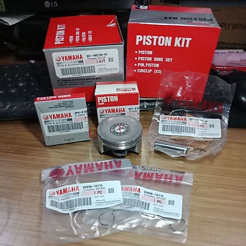 Bộ Piston Vòng Seher Vixion Cũ Vixion Mới Xabre OS Kích Thước STD 3C1 Chính Hãng Yamaha 3C1-WE160-01