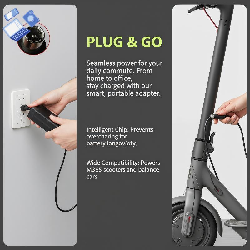 [BCVK] 1 Bộ Sạc Xe Tay Ga Đa Năng 42V 2A Bộ Sạc Pin Cho Es1 Es2 Es4 E22 E25 F40 F20 M365 1S Pro Pro2
