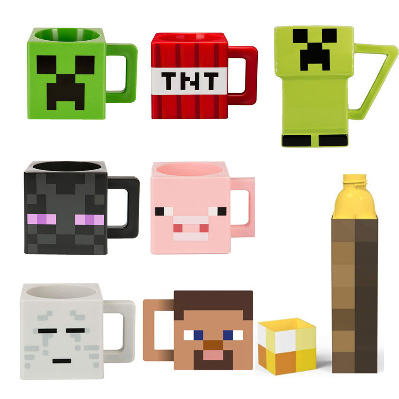 Minecraft Cup Game Hàng Hóa Cốc Minecraft Torch Cup Trẻ Em Mẫu Cốc Nước