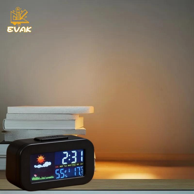Alittlesetrtu Kids 'Balit Weather Station Clo: Màn hình màu sắc cho nhiệt độ & độ ẩm VN